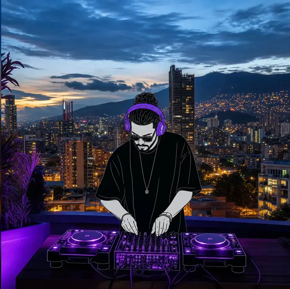 Artista en la escena creativa colombiana